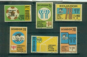 Juego completo de sellos de Ecuador, MI 1782-1787 de 1978, sin fijasellos - Imagen 1 de 1