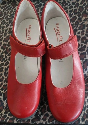Superfit Ballerinas Riemchen Klettverschluss Gr. 36 rot Weihnachten - Bild 1 von 4