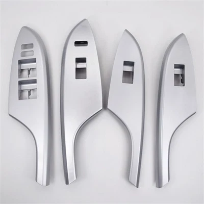 Painel moldura tampa guarnição interruptor janela porta 4 peças para Toyota Corolla 2009-2013 LHD - Imagem 1 de 4