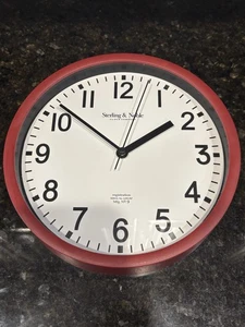 STERLING & EDLE WANDUHR NR. 9 GROSSE ZAHLEN 9 IM DURCHMESSER FUNKTIONSTÜCHTIG - Bild 1 von 2
