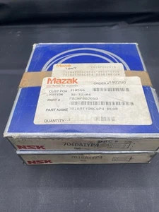 1 Pair NSK 7016ATYP4 SUPER PRECISION BALL BEARINGS NOS B3 - Picture 1 of 2