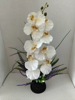 Искусственная цветочная композиция орхидеи фаленопсис - Изображение 1 из 4