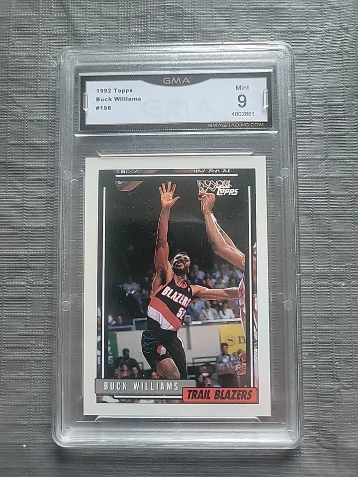 1992 Topps Basketball #196 Buck Williams GMA Estado perfeito 9 - Imagem 1 de 2