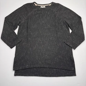 Billy Reid Sweater Womens XS Black Speckled Crewneck Pullover Made in Italy - Picture 1 of 10