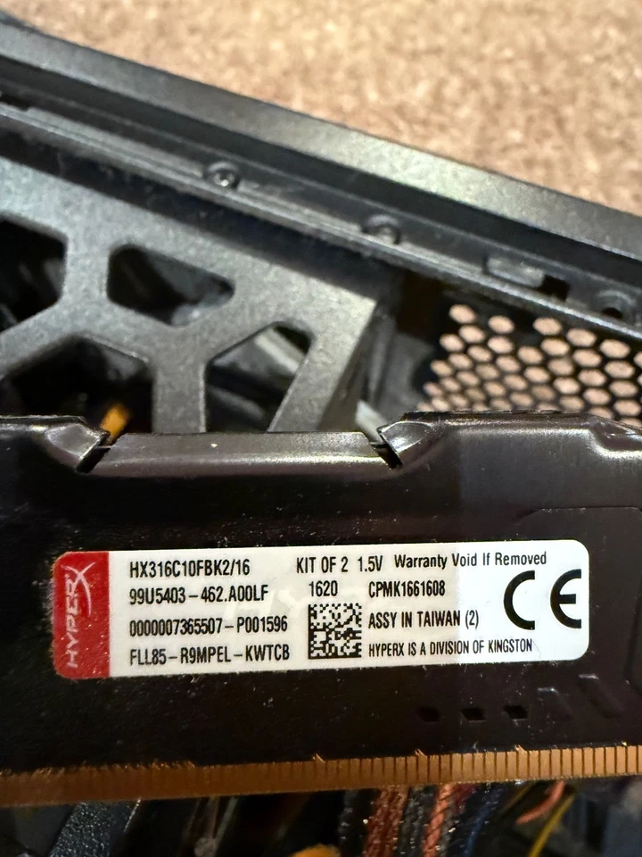 Kingston HyperX FURY 16GB Kit (2X 8GB) 1600MHz DDR3 CL10 HX316C10FBK2/16 RAM - Image 1 of 1