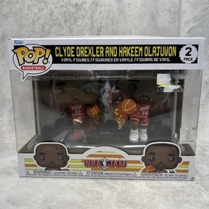 Funko Pop! Vinyl: Clyde Drexler and Hakeem Olajuwon 2-Pack - Damaged Box - Picture 1 of 6