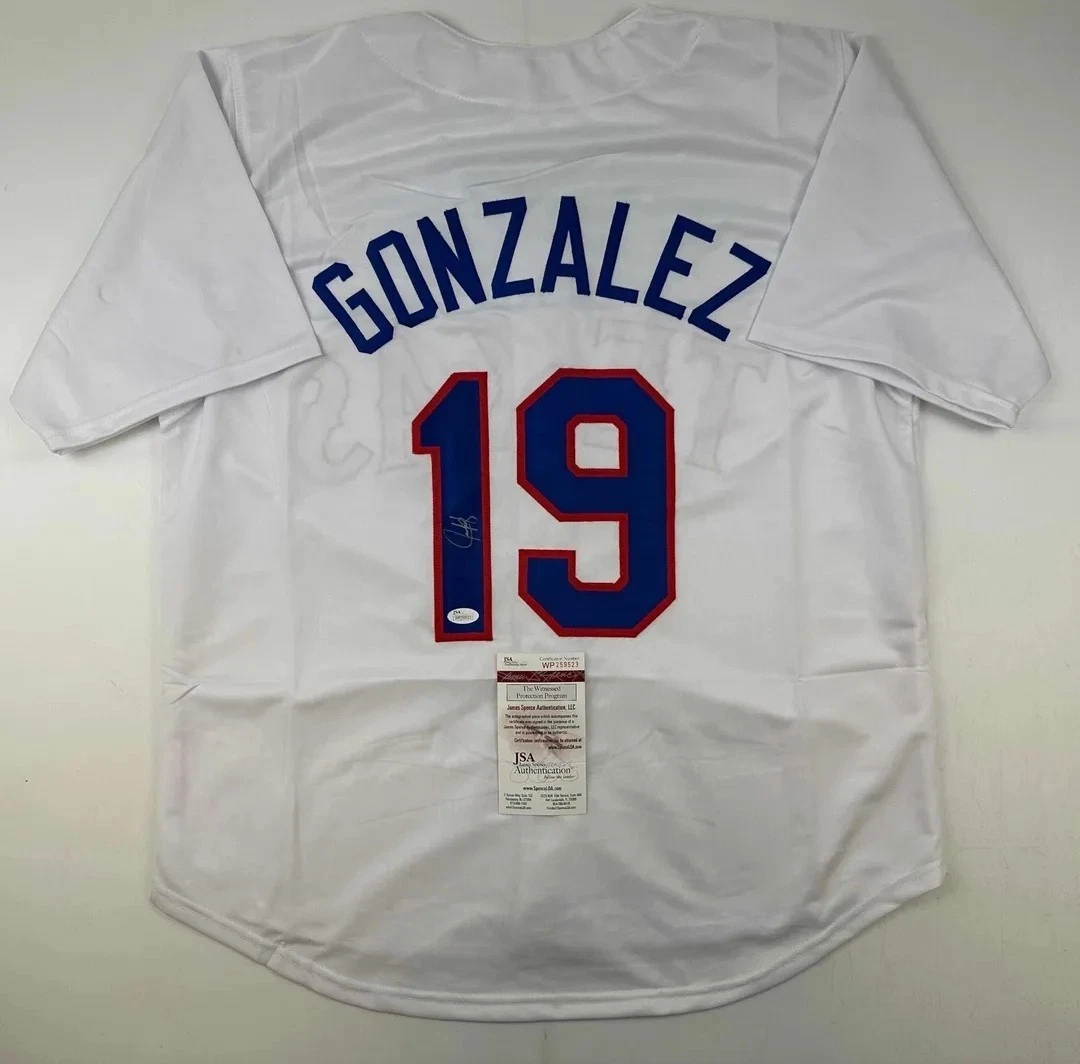 Texas Rangers Juan Gonzalez MLB Original Autographed Jerseys for