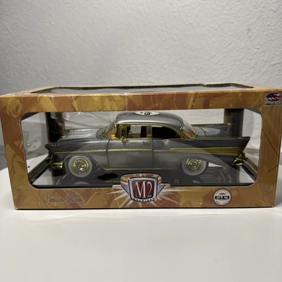 M2 Machines 1957 Chevrolet Bel Air Super Chase Raw Metal 1/24 60th Anniv 168 Pcs - Image 1 of 4