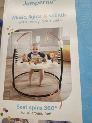 Fisher-Price Baby Bouncer Palm Paradise Jumperoo centro de atividades - Imagem 1 de 4