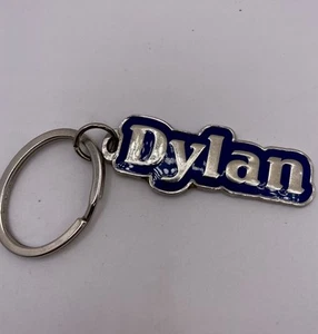 Dylan Schlüsselanhänger Name Schlüsselring Metall Schlüsselring Key Fob Schlüsselhalter Autoschlüssel Haus - Bild 1 von 2