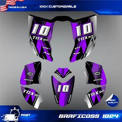 Graphics Kit for HONDA TRX90 TRX 90 (2006-2024) custom decals stickers - Image 1 of 4