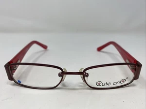Lindo marco de gafas de metal con borde completo rojo OnO OC109 Wine 46-16-125 Z924 - Imagen 1 de 8