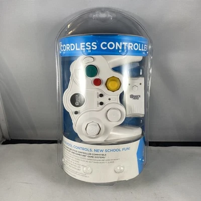 New Block Head Wireless GameCube Wii Controller Cordless w/ Dongle Connector - Image 1 of 2