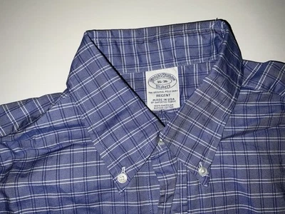 Brooks Brothers Supima Cotton Plaid Shirt - Size 16x36 - Image 1 of 4