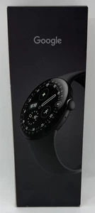 Google Pixel Watch 4 (45mm) Matte Black Aluminum Case / Obsidian Active Band LTE - Picture 1 of 8