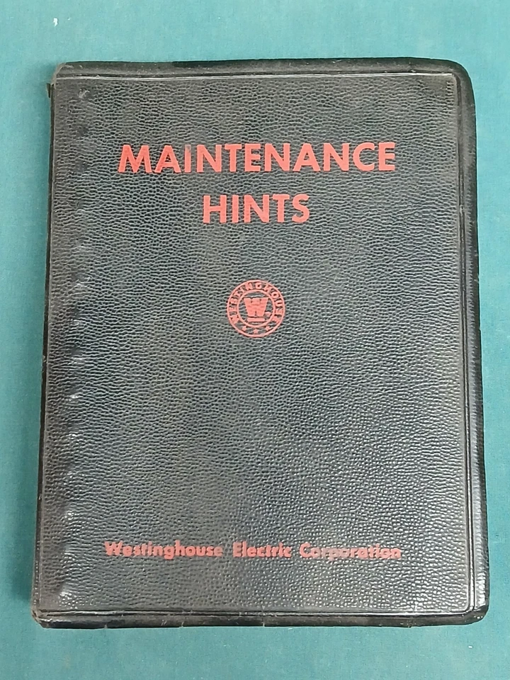 Maintenance Hints Westinghouse Electric Corp. - Double Spiral Bound - Image 1 of 4