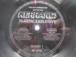 Quireboys Seven O Clock flexi BANG 1 EX 1980s flexi, originally came free with K - Picture 1 of 5