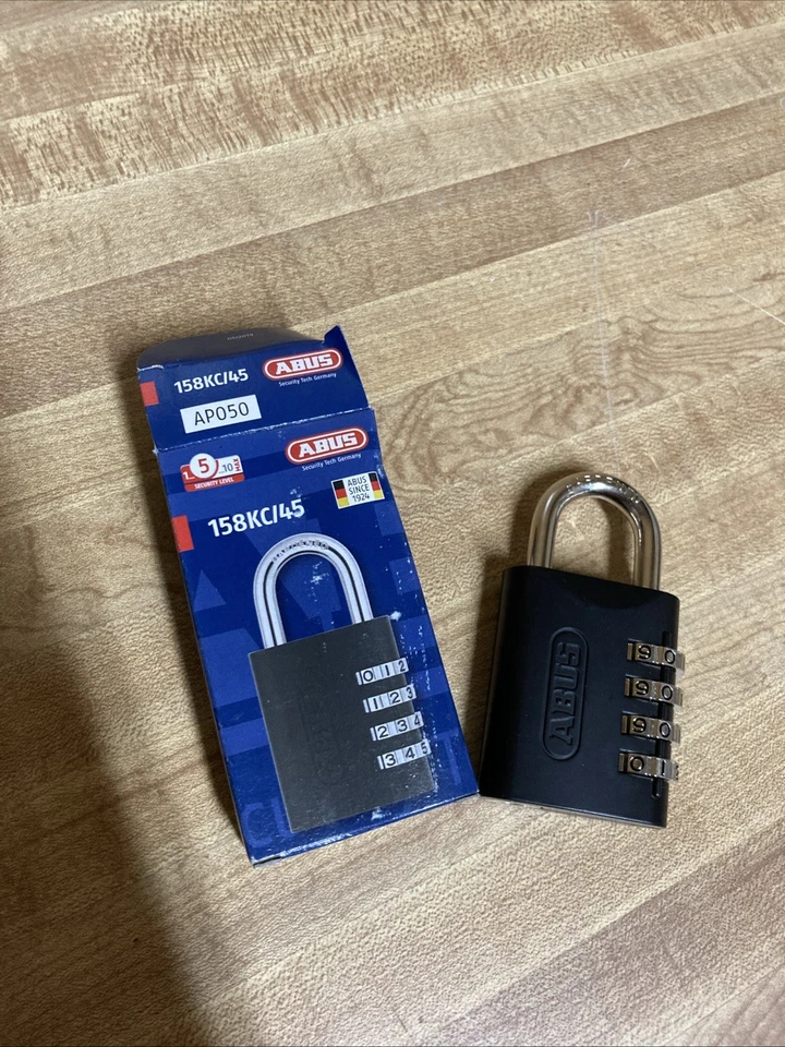 ABUS Padlock -158KC/45 Resettable Combination Padlock 14J899 New