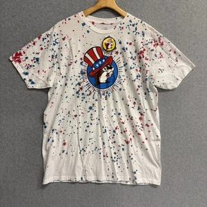 Buccee’s Tie-Dye TShirt Men XL Red White Blue Patriotic Paint Splatter USA NWT - Picture 1 of 6