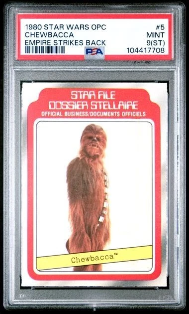 1980 STAR WARS O-Pee-Chee EMPIRE STRIKES BACK #5 CHEWBACCA - Image 1 of 1