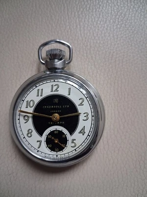   A NEAR MINT 1961  INGERSOLL LONDON TRIUMPH POCKET WATCH . SERVICED ,RUNS WELL - Image 1 of 2