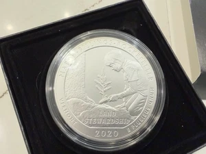 2020-P MARSH BILLINGS - ROCKEFELLER 5oz SILBER mit Box/Coa - Bild 1 von 5