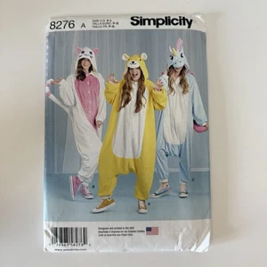 Unicorn Cat Animal Jumpsuit Cosplay Costume Pattern Simplicity 8276 Halloween - Picture 1 of 2
