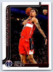 2025-26 Topps Basketball WILL RILEY RC #221 Rookie WIZARDS NBA Card - Picture 1 of 2