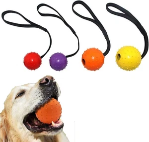 Dog Rope Ball Chew Toys 4Pcs 5X30Cm Fetch Tug Small Medium Large Dogs - Picture 1 of 12