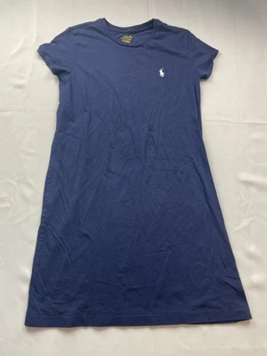 Polo Ralph Lauren Camiseta Vestido Mujer Pequeño Azul Hasta la Rodilla Manga Corta Foto 1 de 4