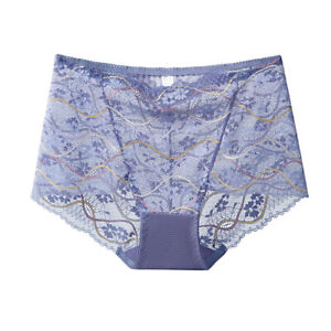 Women Panties Transparent Breathable Lace Large Size Briefs Intimates Underwear