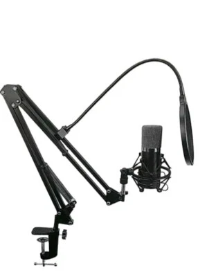 PROFESSIONAL Audio Condenser Microphone Kit Vocal Studio Recording Set USA ship - Image 1 of 4