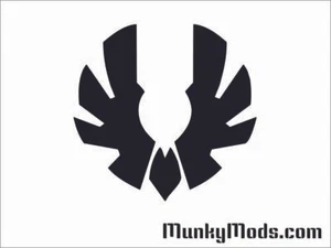 Bitfenix Wing Logo Computer PC Case Window Applique Vinyl Decal (Color Choices) - Picture 1 of 3