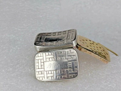 Jorge III 1806 miniatura plata vinagreta oro interior Samuel Pemberton Foto 1 de 4