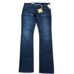 AG ADRIANO GOLDSCHMIED Mujer Azul Oscuro Lavado La Balada Bota Ajustada Jean Talla 31R - Imagen 1 de 9