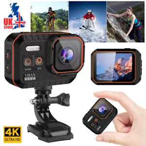 Anti-Shake Action Camera 4K 60FPS WiFi HD1080P Sports Cam Waterproof 170° Remote - Picture 1 of 12