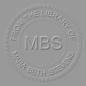 Custom FROM THE LIBRARY OF - Name -Monogram - Embosser Shiny EZ-Seal Hand Held - Picture 1 of 3