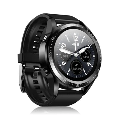 2 In 1 Smart Watch Bluetooth Smartwatch Wireless Headsets Music Watches - Image 1 of 4