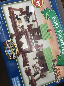 Childrens Development 1999 TIMBERLOGS FORT FRONTIER Kids 190 PIECE BUILDING SET - Picture 1 of 12