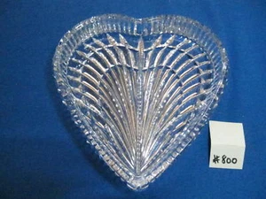WATERFORD CRYSTAL HEART DISH, 3 1/2"H, 3 3/4"W, EXCELLENT CONDITION - Picture 1 of 3