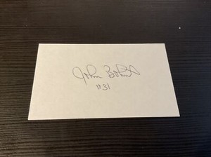 1982 INDIANS: John Bohnet, SIGNED 3x5 Cards