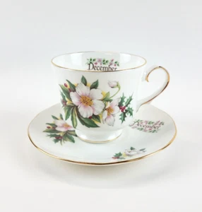Duchess “December” Vintage Bone China Tea Cup and Saucer Set - Picture 1 of 10