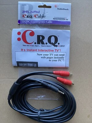 RadioShack CRQ Cable TV PC Convergence Cable - 20 FT 6.09m - Brand New - Image 1 of 4