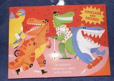 Papiro - Dinosaurio - Tarjetas de San Valentín con pegatinas caja sellada Foto 1 de 4