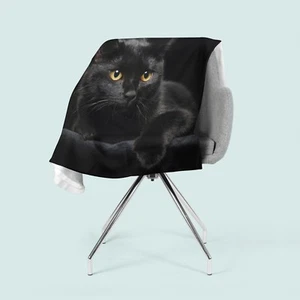 Foto-Kuscheldecke, Katze, bedruckte Wohndecke mit Motiv, Fotodruck, Fleece - Bild 1 von 2