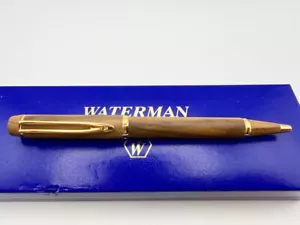 PENNA A SFERA WATERMAN LE MAN 100 LEGNO DI ULIVO NUOVA IN SCATOLA - Foto 1 di 8