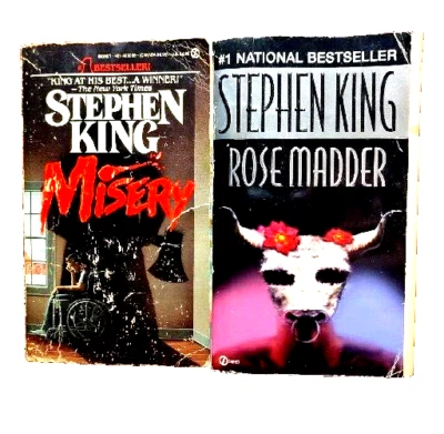 Misery Rose Madder Paperback Book Stephen King Horror Psychological Thriller 2x - Image 1 of 4