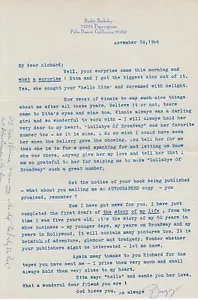 BUSBY BERKELEY Vintage Original RICHARD LAMPARSKI Autograph LETTER 1966 RARE - Picture 1 of 1