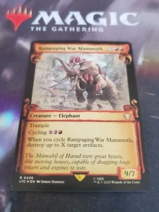 Mtg. Rampaging War Mammoth. Foil Showcase Scrolls. Lord of the Rings. Nm - Imagen 1 de 1