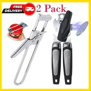 Multifunctional Can Opener Stainless Steel Adjustable Jar Lid Gripper Tool - Picture 1 of 17